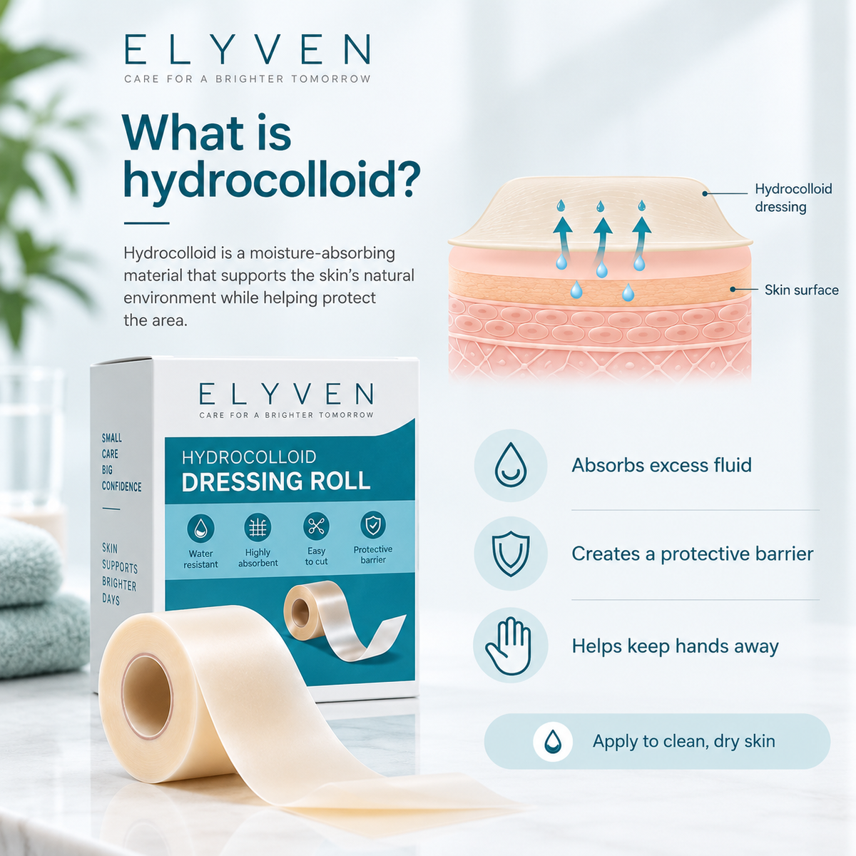 Hydrocolloid pimple patch Roll