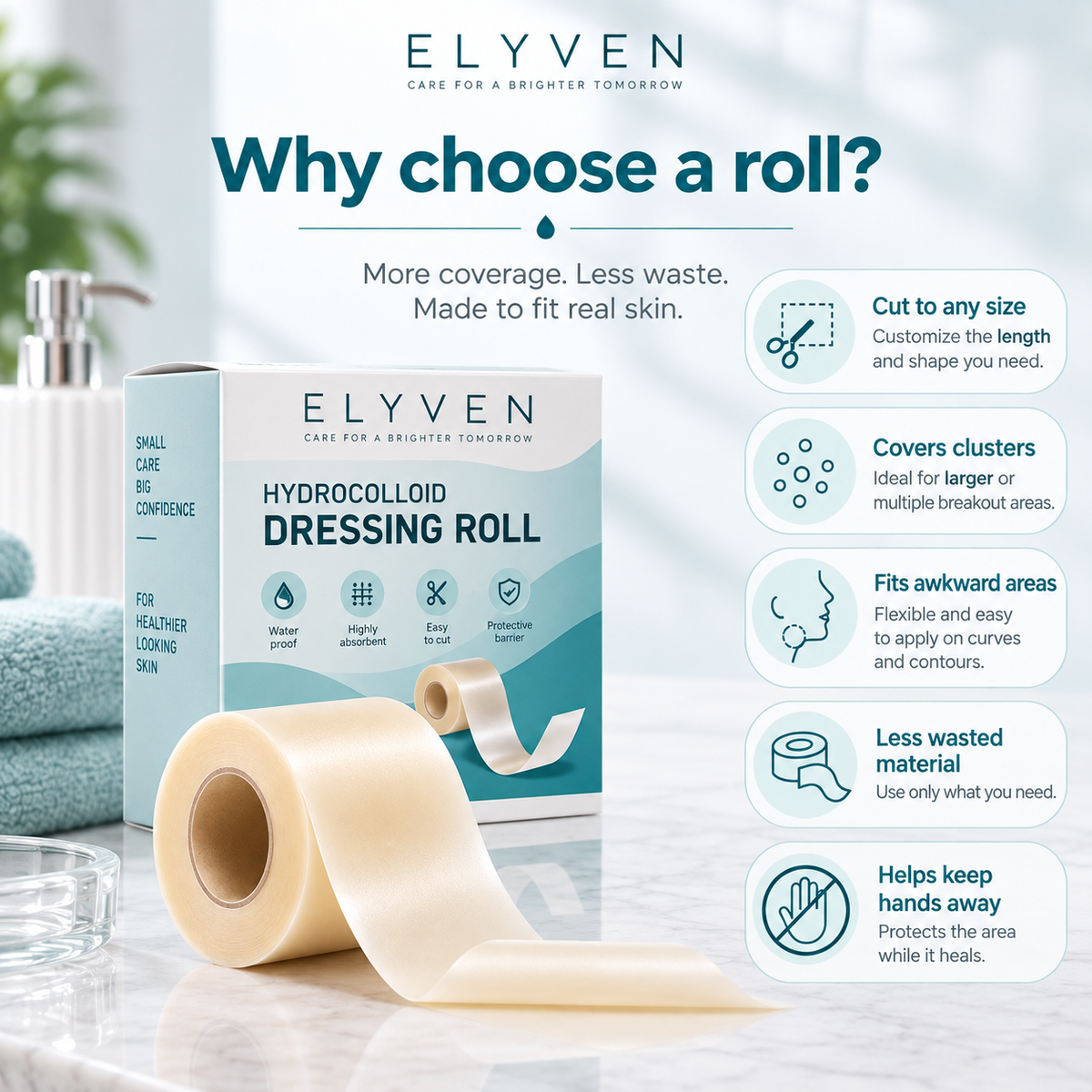 Hydrocolloid pimple patch Roll